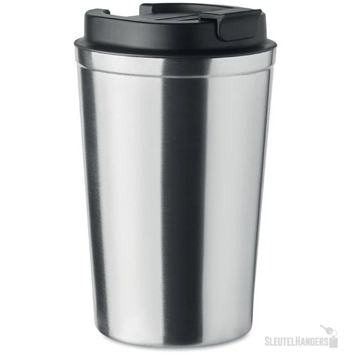 Dubbelwandige drinkbeker Brace mat zilver