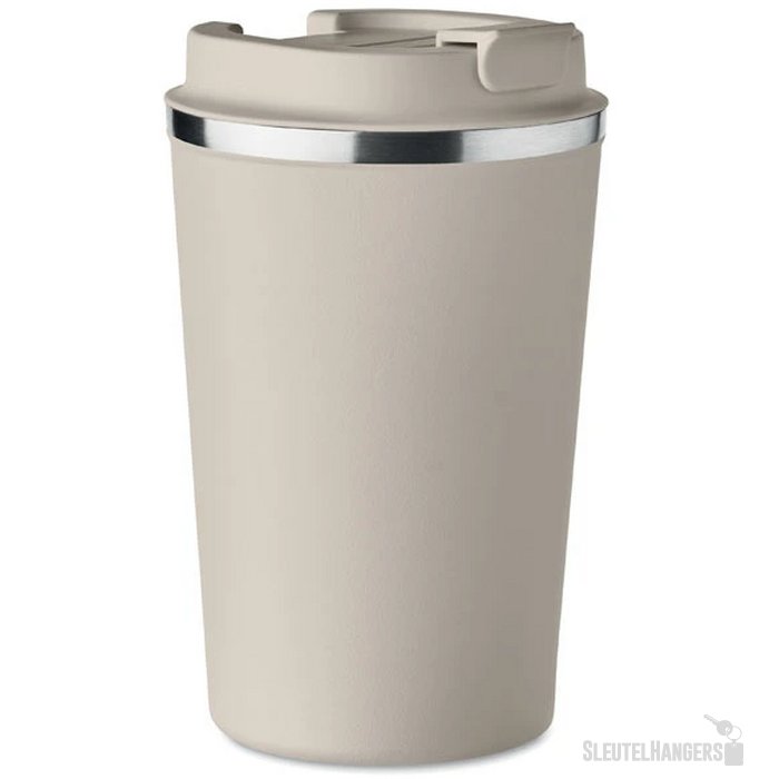 Dubbelwandige drinkbeker Brace beige