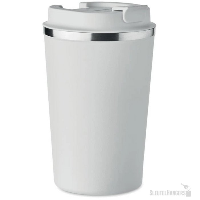 Dubbelwandige drinkbeker Brace wit