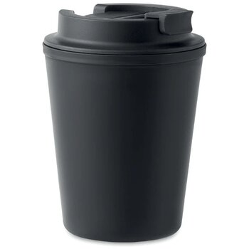 Gerecyclede thermosbeker (300 ml) Zwart