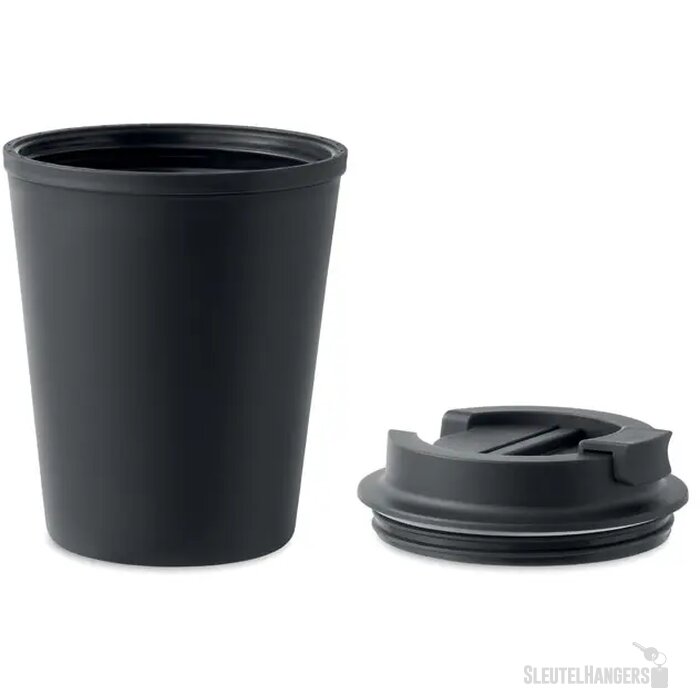Gerecyclede thermosbeker (300 ml) Zwart 300 ml