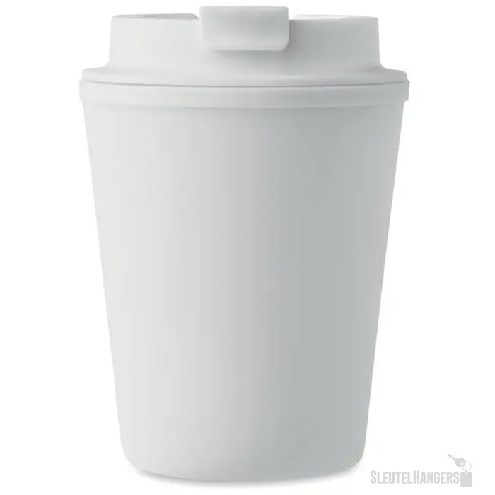 Gerecyclede thermosbeker (300 ml) Wit 300 ml