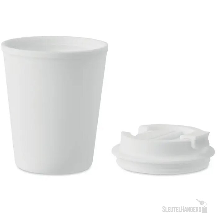Gerecyclede thermosbeker (300 ml) Wit 300 ml