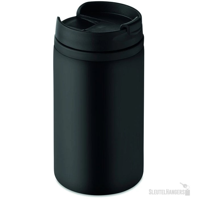 Dubbelwandige thermosbeker (250 ml) Zwart