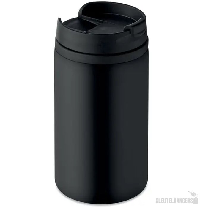 Dubbelwandige thermosbeker (250 ml) Zwart 250 ml