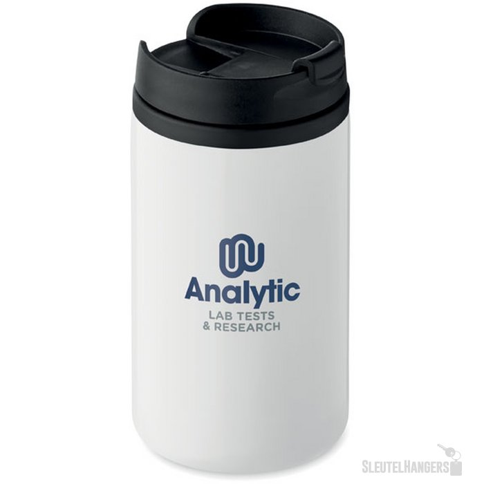 Dubbelwandige thermosbeker (250 ml) Wit