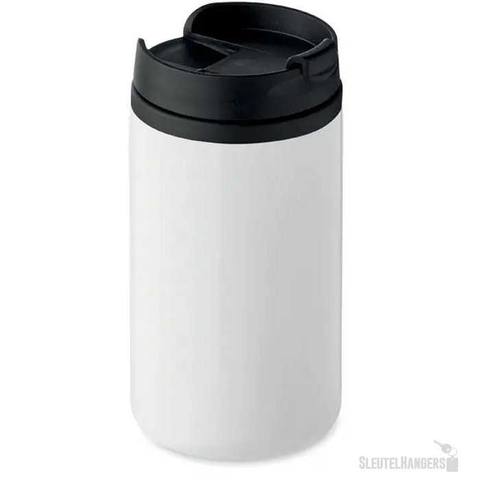 Dubbelwandige thermosbeker (250 ml) Wit
