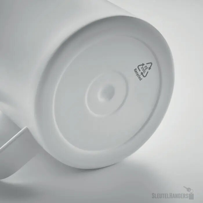 Dubbelwandige beker met drinkdeksel (300 ml) Wit 300 ml