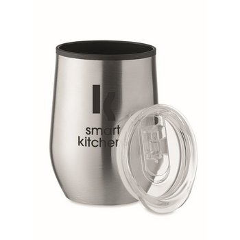 Dubbelwandige reisbeker (350 ml) Zilver Dubbelwandige reisbeker (350 ml) Zilver