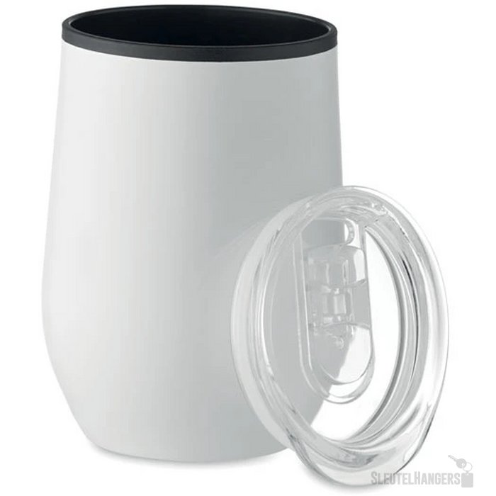 Dubbelwandige reisbeker (350 ml) Wit