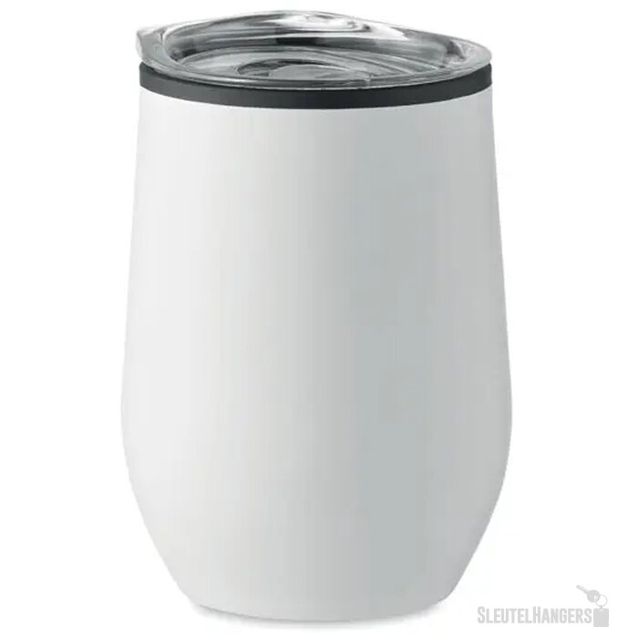 Dubbelwandige reisbeker (350 ml) Wit 350 ml
