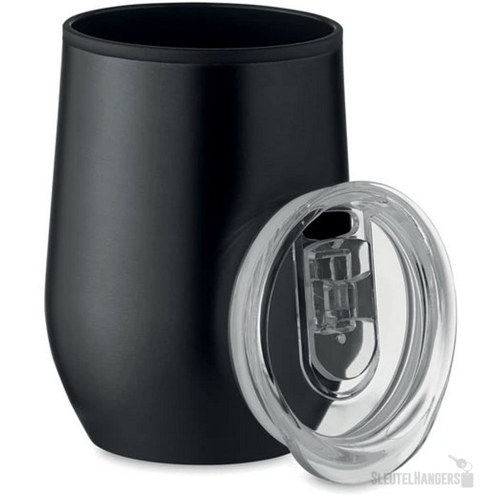 Dubbelwandige reisbeker (350 ml) Zwart