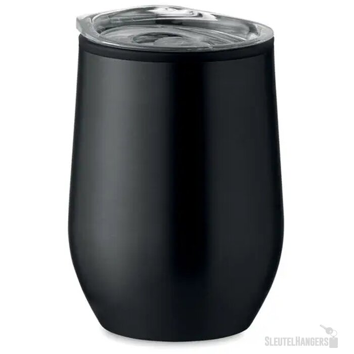 Dubbelwandige reisbeker (350 ml) Zwart 350 ml