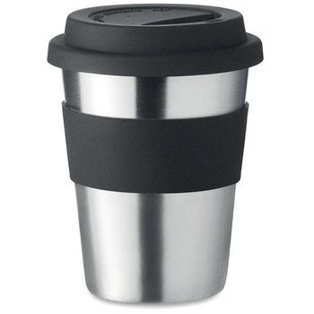 Rvs drinkbeker 350 ml Irmug zwart Rvs drinkbeker 350 ml Irmug zwart