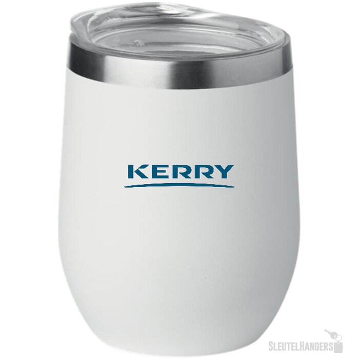 Dubbelwandige beker 300ml Chin chin wit