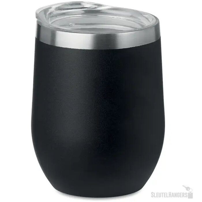 Dubbelwandige beker 300ml Chin chin zwart