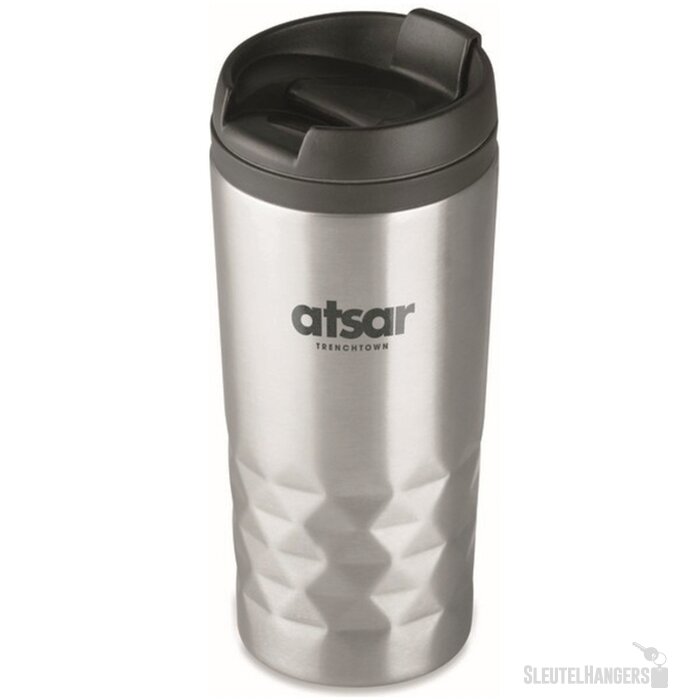 Dubbelwandige reisbeker (280 ml) Zilver