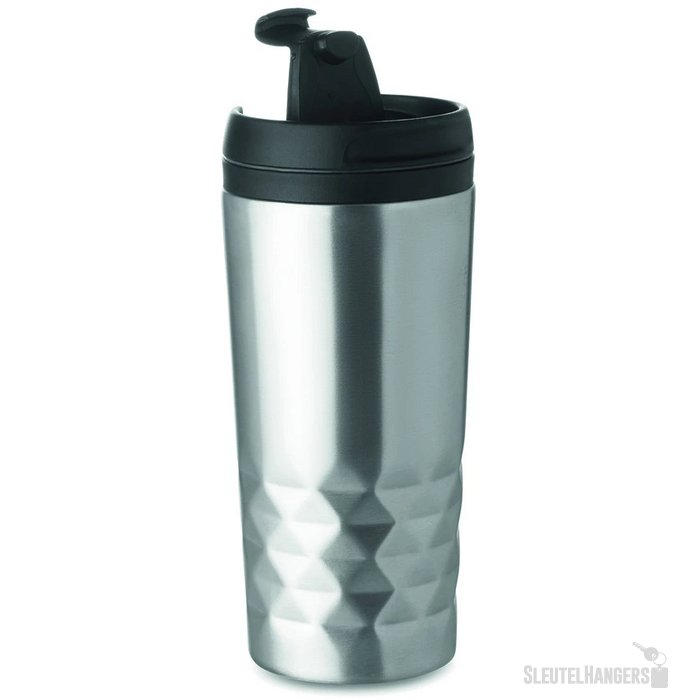 Dubbelwandige reisbeker (280 ml) Zilver