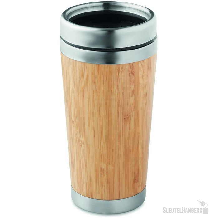 Bamboe reisbeker (400 ml) Bruin