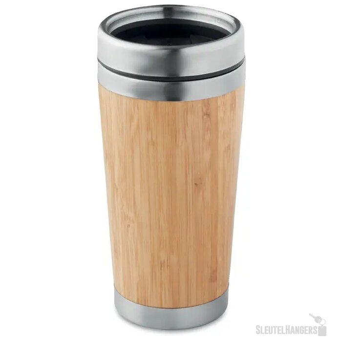 Bamboe reisbeker (400 ml) Bruin