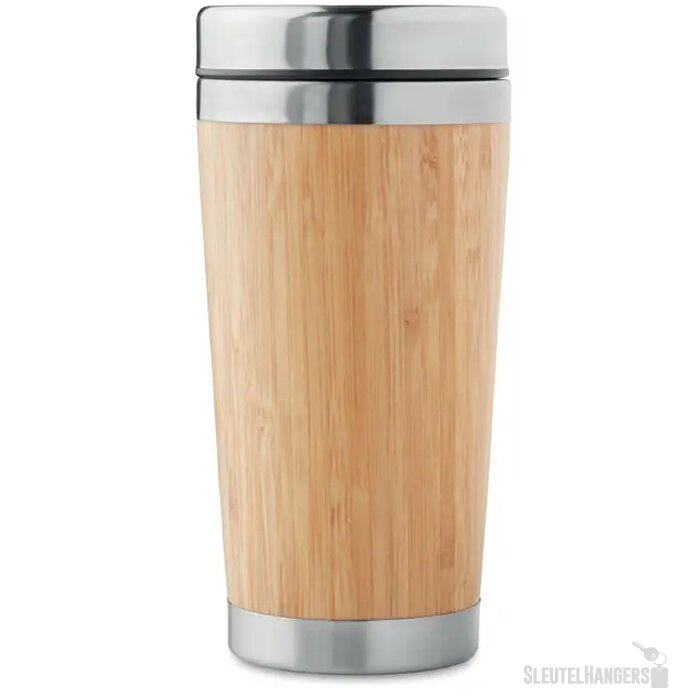 Bamboe reisbeker (400 ml) Bruin