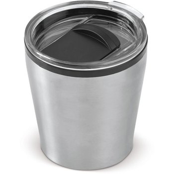 Koffiebeker metallic 180ml zilver Koffiebeker metallic 180ml zilver