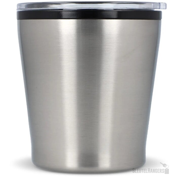 Koffiebeker metallic 180ml zilver
