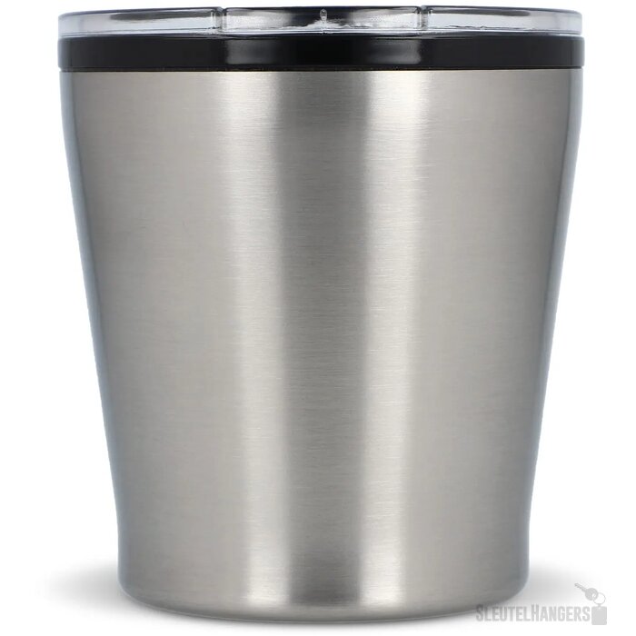 Koffiebeker metallic 180ml zilver