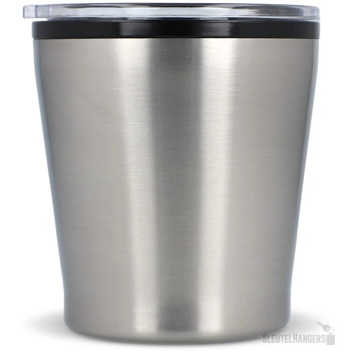 Koffiebeker metallic 180ml zilver