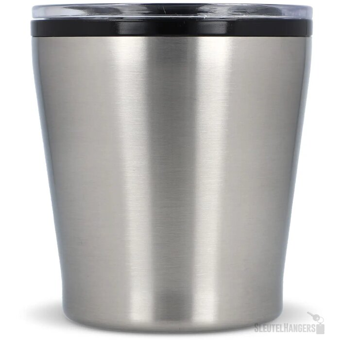 Koffiebeker metallic 180ml zilver