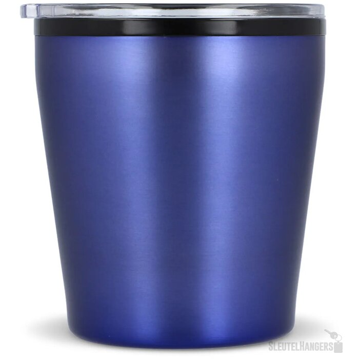 Koffiebeker metallic 180ml donker blauw