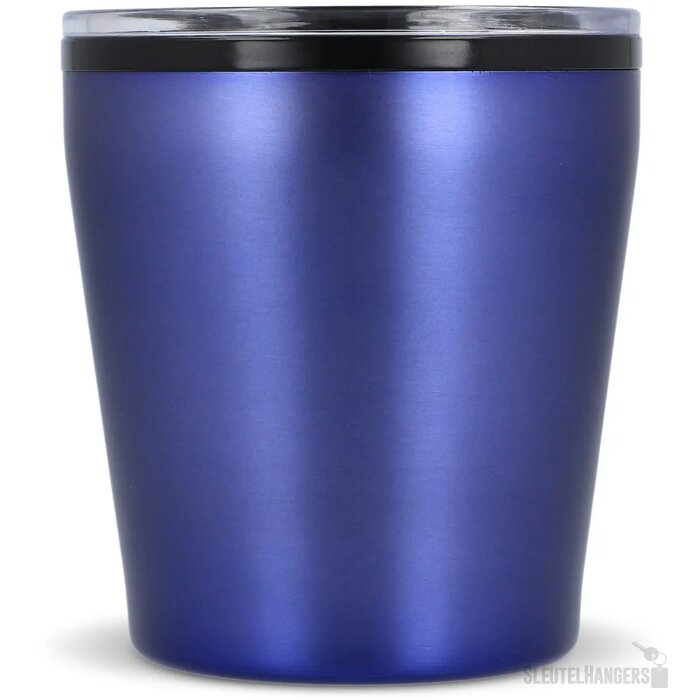 Koffiebeker metallic 180ml donker blauw