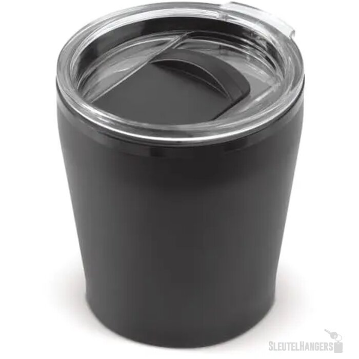 Koffiebeker metallic 180ml zwart