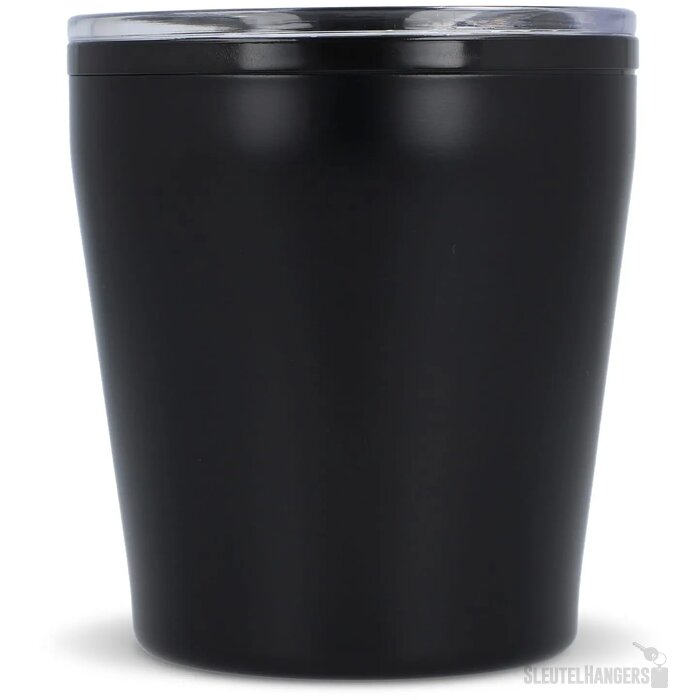 Koffiebeker metallic 180ml zwart