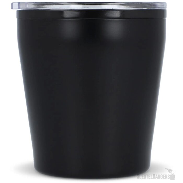 Koffiebeker metallic 180ml zwart