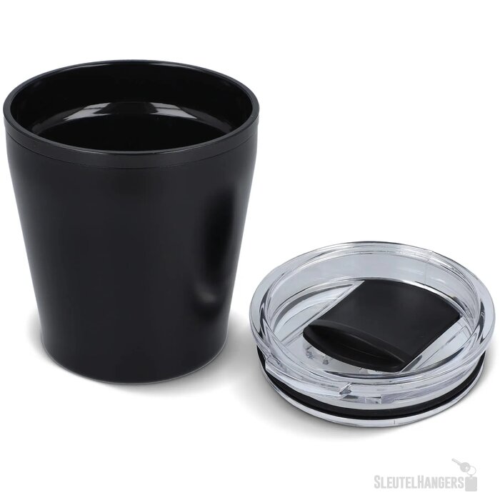 Koffiebeker metallic 180ml zwart