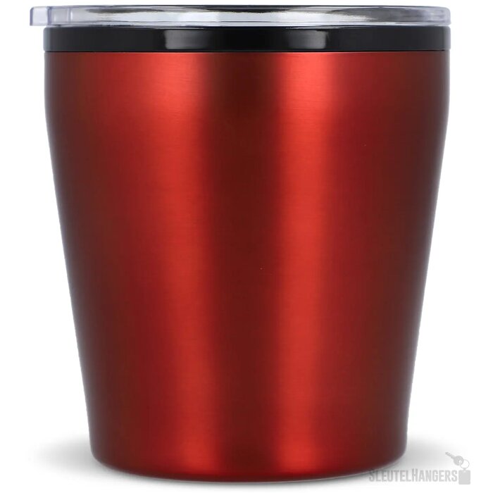 Koffiebeker metallic 180ml donker rood