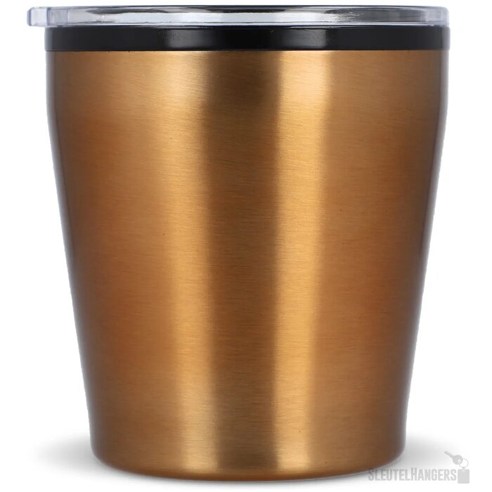 Koffiebeker metallic 180ml oranje