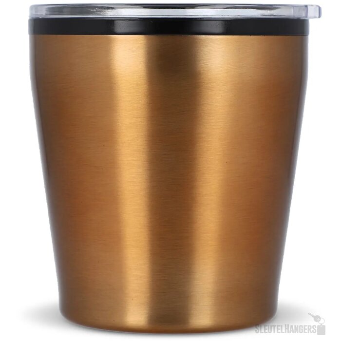 Koffiebeker metallic 180ml oranje
