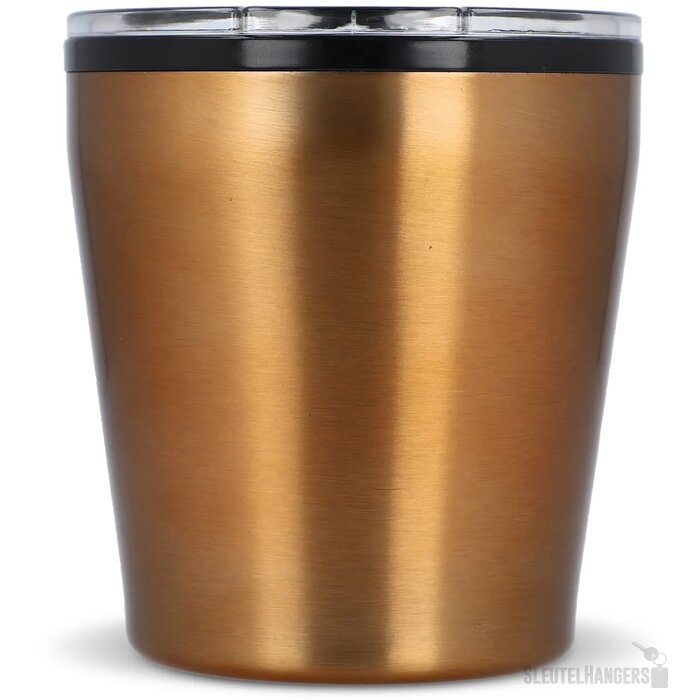 Koffiebeker metallic 180ml oranje