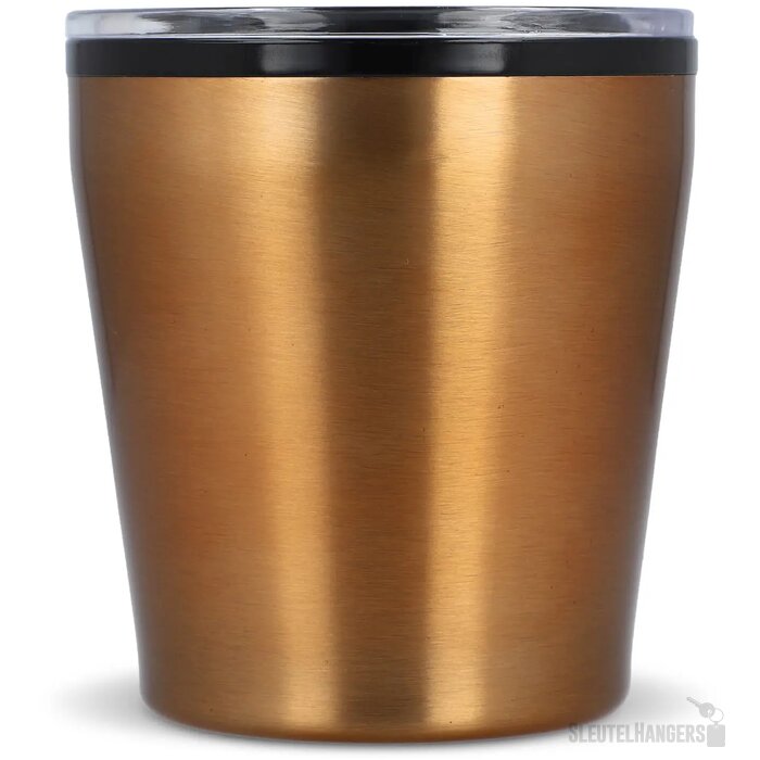 Koffiebeker metallic 180ml oranje
