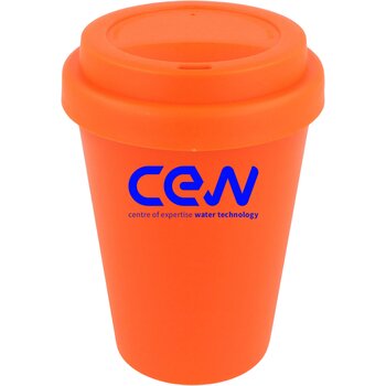 RPP koffiebeker effen kleuren 250ml oranje