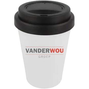 RPP Koffiebeker Wit 250ml wit / zwart