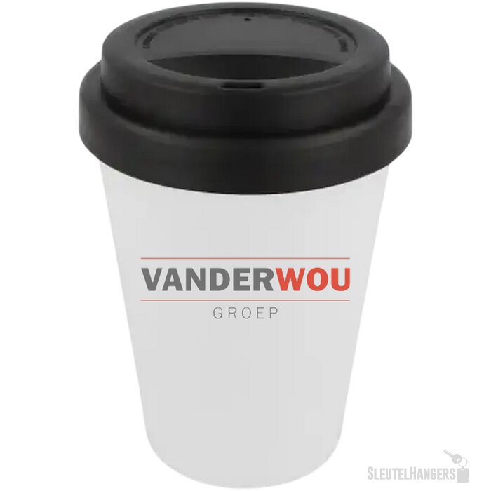 RPP Koffiebeker Wit 250ml wit / zwart