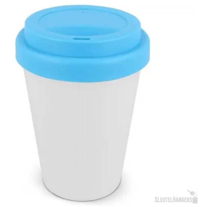 RPP Koffiebeker Wit 250ml wit / licht blauw