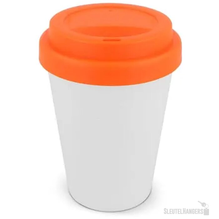 RPP Koffiebeker Wit 250ml wit / oranje 250 ml