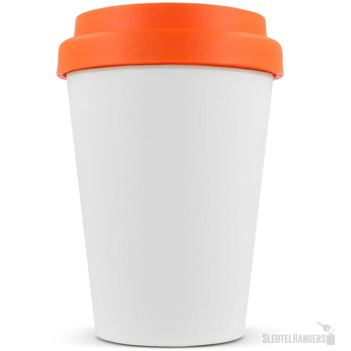 RPP Koffiebeker Wit 250ml wit / oranje 250 ml
