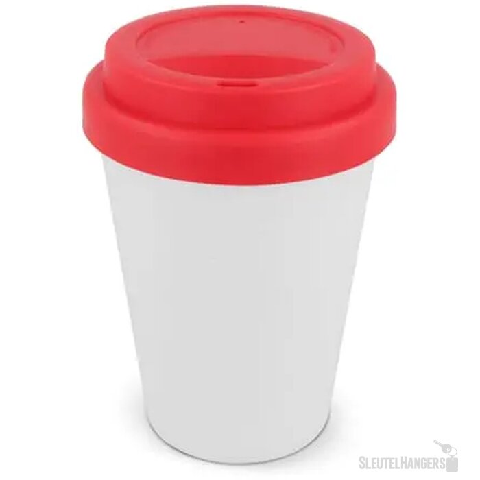 RPP Koffiebeker Wit 250ml wit / rood 250 ml