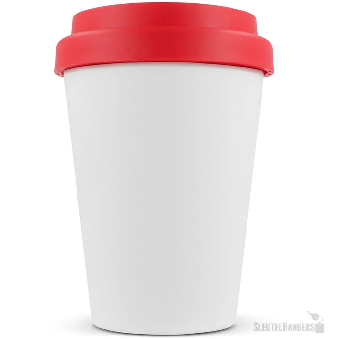RPP Koffiebeker Wit 250ml wit / rood 250 ml