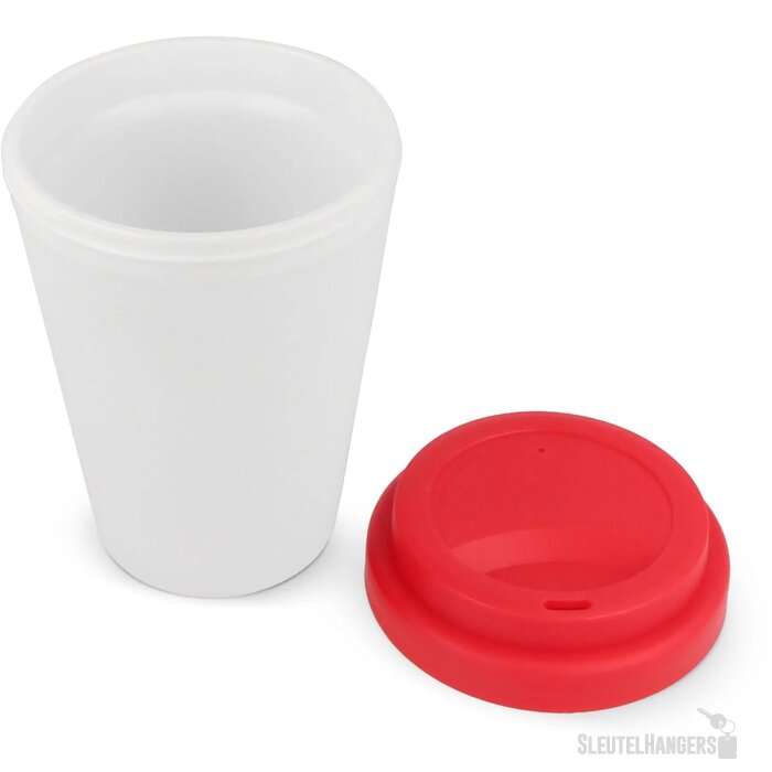 RPP Koffiebeker Wit 250ml wit / rood 250 ml